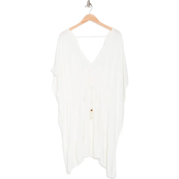 Maaji White Kaftan ꥟ Cover Up ꥟ Dress - Picture 4 of 6